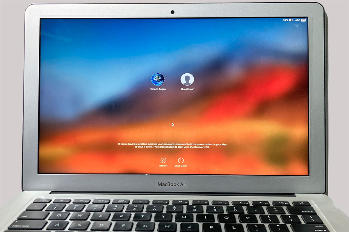 MacBook Air after screen replacement at Asetos Computers Rosebank